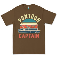 Cacao pontoon captain vintage boating party funny gift for pontooning lover Premium Tee - linhVisuals