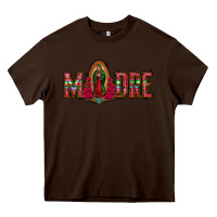 Chocolate Brown madre floral aztec leopard Heavy Core Tee - Jasminsmagicworld