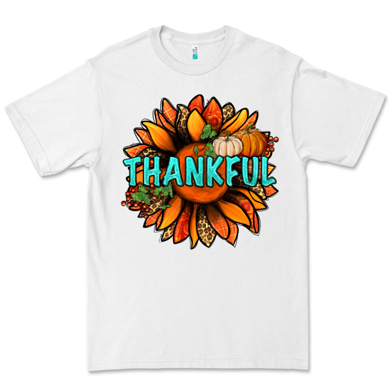 Thankful With Sunflower Bbs Premium Tee by BundleAndBundleShop | Teevron