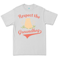 Dove Grey respect the groundhog happy groundhog day vintage Premium Tee - linhVisuals