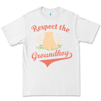 White respect the groundhog happy groundhog day vintage Premium Tee - linhVisuals