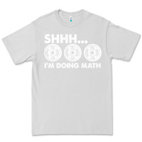 Dove Grey shhh i'm doing math gym funny bodybuilding weightlifting humor quote Premium Tee - linhVisuals