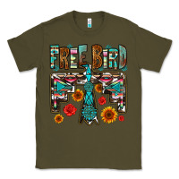 Army Green western free bird Classic Tee - OliviaCreatesArt