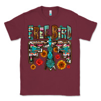 Burgundy western free bird Classic Tee - OliviaCreatesArt