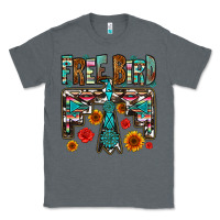 Charcoal Heather western free bird Classic Tee - OliviaCreatesArt