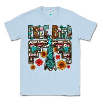 Dusty Blue western free bird Classic Tee - OliviaCreatesArt