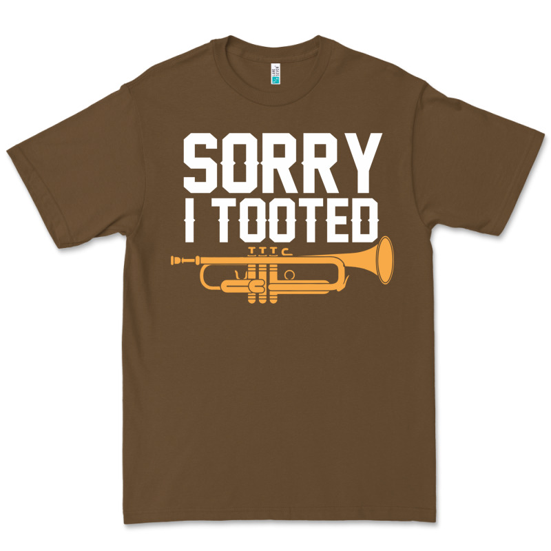 Sorry I Tooted Funny Trumpet Player Pun Gift Sarcastic Humor Quote Premium Tee by linhVisuals | Teevron