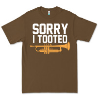 Cacao sorry i tooted funny trumpet player pun gift sarcastic humor quote Premium Tee - linhVisuals