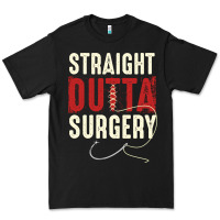 Black straight outta surgery funny get well soon gifts post surgery supporti Premium Tee - linhVisuals