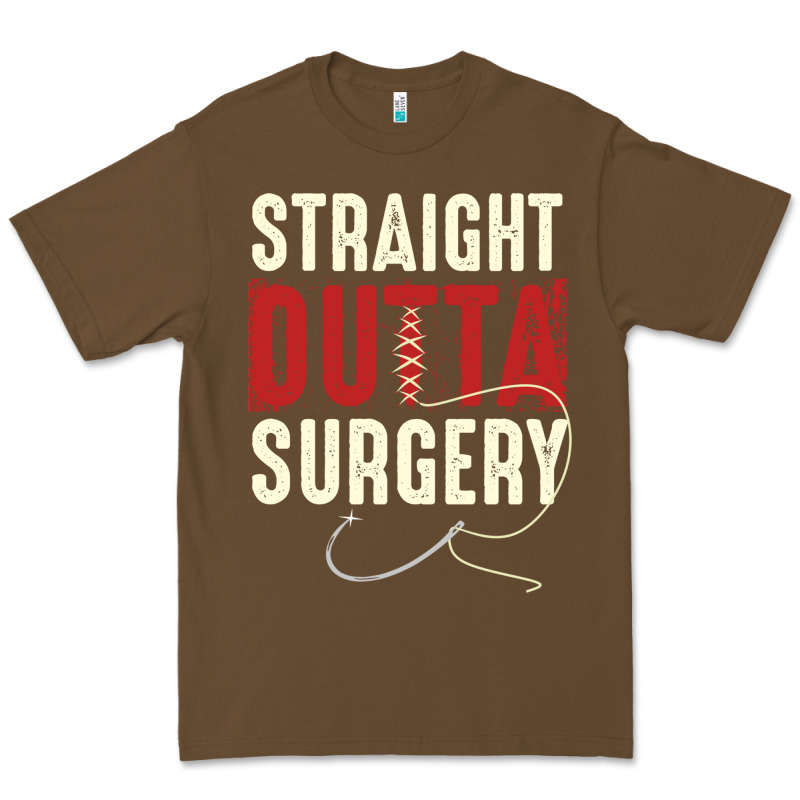 Straight Outta Surgery Funny Get Well Soon Gifts Post Surgery Supporti Premium Tee by linhVisuals | Teevron