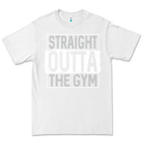 White straight outta the gym Premium Tee - linhVisuals