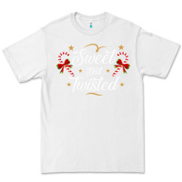 White sweet but twisted candy cane christmas humor funny and cute gifts for Premium Tee - linhVisuals