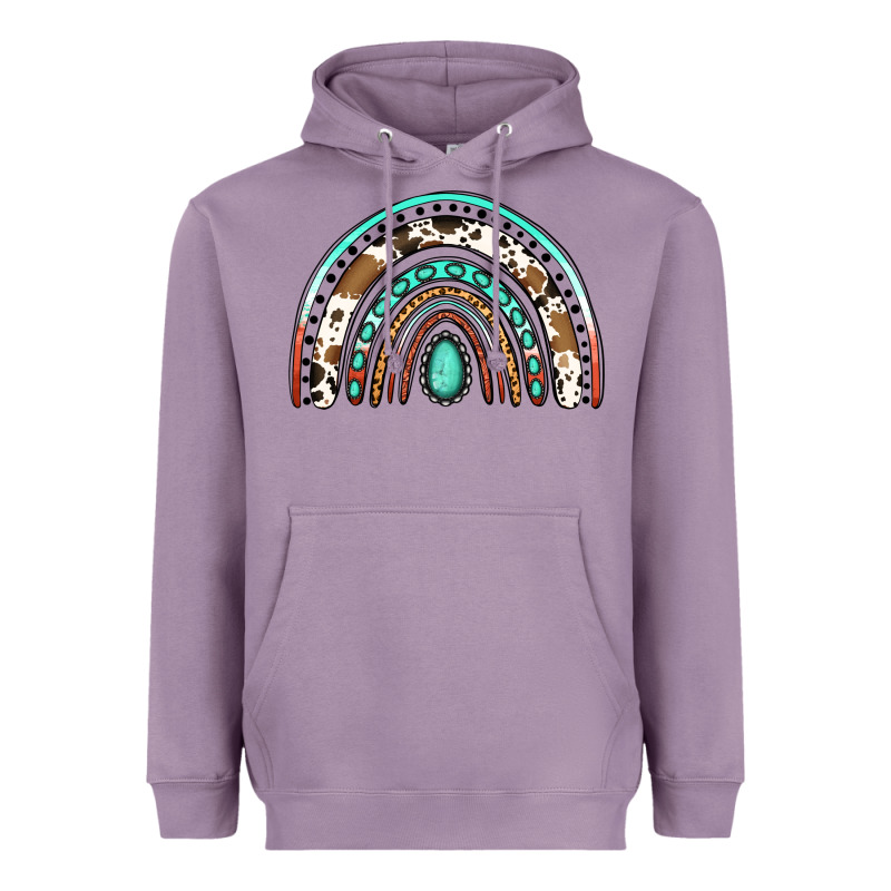 Blessed Western Rainbow Heavyweight Hoodie by Jasminsmagicworld | Teevron