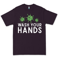 Plum wash your hands green germs graphic Premium Tee - linhVisuals