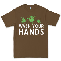 Cacao wash your hands green germs graphic Premium Tee - linhVisuals