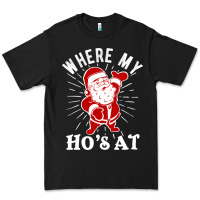 Black where my ho's at funny santa christmas pun naughty xmas humor gift Premium Tee - linhVisuals