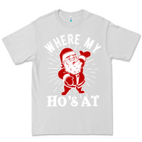 Dove Grey where my ho's at funny santa christmas pun naughty xmas humor gift Premium Tee - linhVisuals