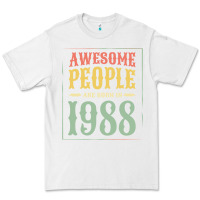 White vintage 1988 awesome people are born in 1988 31st birthday gift for me Premium Tee - linhVisuals