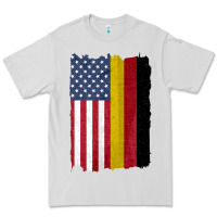 United States With Germany Flag Mix Us And German Country Flags Premium Tee | Teevron