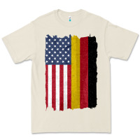 Bone united states with germany flag mix us and german country flags Premium Tee - linhVisuals