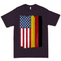 Plum united states with germany flag mix us and german country flags Premium Tee - linhVisuals