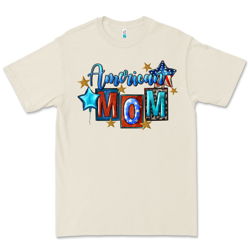 American Mom Mother's Day Premium Tee by FaDigitalArtStudio | Teevron