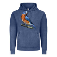 Vintage Denim Eastern Bluebird Vintage Hoodie - LillyAllenDesigns