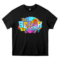 Black The beach is calling Heavy Core Tee - FaDigitalArtStudio