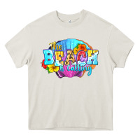 Cream The beach is calling Heavy Core Tee - FaDigitalArtStudio