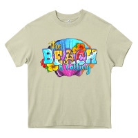 Mossy The beach is calling Heavy Core Tee - FaDigitalArtStudio