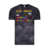 Cloud Black gay pride loading please wait Vintage Tee - LillyAllenDesigns