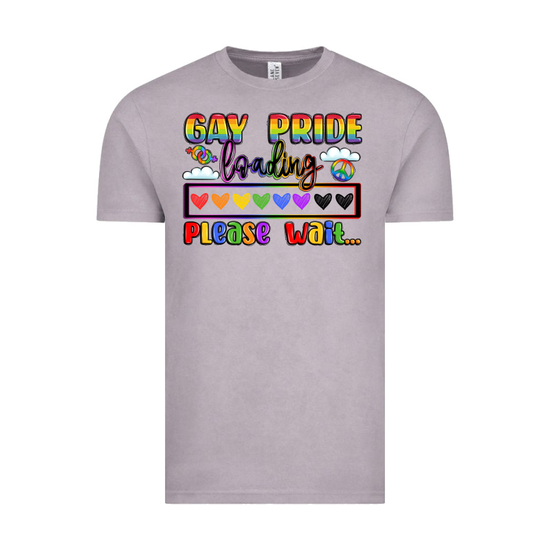 Gay Pride Loading Please Wait Vintage Tee by LillyAllenDesigns | Teevron