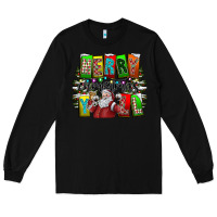 Black merry christmas yall Long Sleeve Tee - CowhideDigitalArt