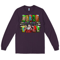 Plum merry christmas yall Long Sleeve Tee - CowhideDigitalArt