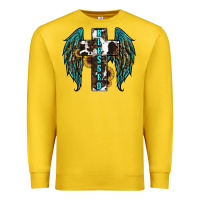 Lemon western wings cross blessed Premium Sweatshirt - RanaPortraitStore