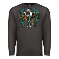 Smoke western wings cross blessed Premium Sweatshirt - RanaPortraitStore