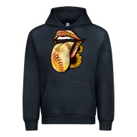Navy Softball Tongue Urban Hoodie - Jasminsmagicworld