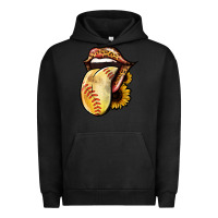 Pigment Black Softball Tongue Urban Hoodie - Jasminsmagicworld