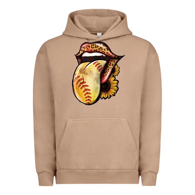 Softball Tongue Urban Hoodie by Jasminsmagicworld | Teevron