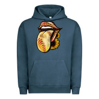 Pigment Midnight Navy Softball Tongue Urban Hoodie - Jasminsmagicworld