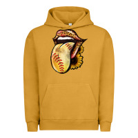 Pigment Peanut Butter Softball Tongue Urban Hoodie - Jasminsmagicworld