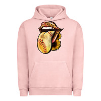 Pigment Salmon Softball Tongue Urban Hoodie - Jasminsmagicworld
