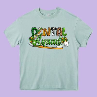 St. Patrick's Day Dental Squad Heavy Core Tee Designed By Oliviacreatesart