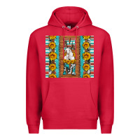 Cardinal goat family mom sunflowers serape leopard cowhide tumbler Premium Hoodie - Artiststas