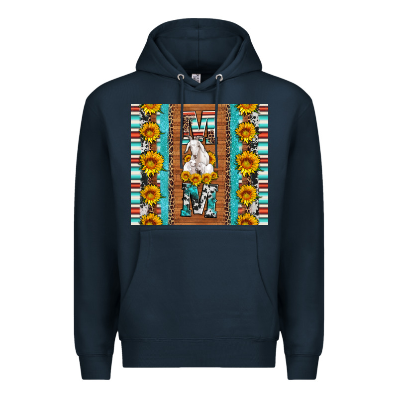 Goat Family Mom Sunflowers Serape Leopard Cowhide Tumbler Premium Hoodie by Artiststas | Teevron