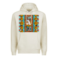 Oatmeal Heather goat family mom sunflowers serape leopard cowhide tumbler Premium Hoodie - Artiststas