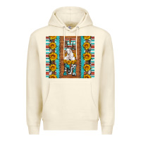 Sandshell goat family mom sunflowers serape leopard cowhide tumbler Premium Hoodie - Artiststas