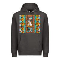 Smoke goat family mom sunflowers serape leopard cowhide tumbler Premium Hoodie - Artiststas