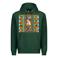 Sports Green goat family mom sunflowers serape leopard cowhide tumbler Premium Hoodie - Artiststas
