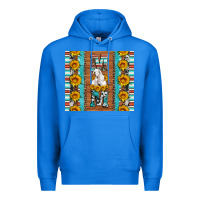True Royal goat family mom sunflowers serape leopard cowhide tumbler Premium Hoodie - Artiststas